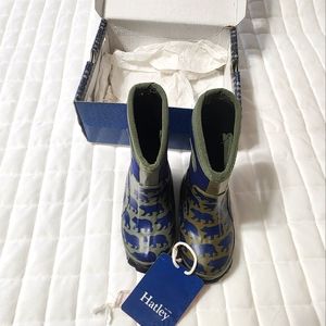 Hatley Black Bears All Weather Boots Size 4 Toddler